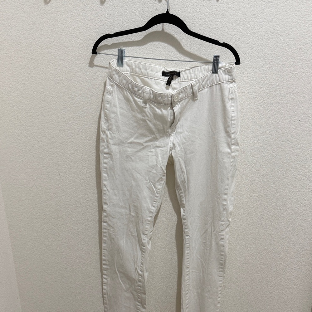BCBG Women's White Skinny Jeans